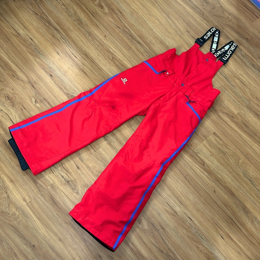 Salomon Snow pants and Ski pants QST Charge GTX Unisex - Red Blue- M 140cm